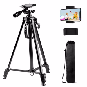 55'' Camera Tripod, iphone Tripod Stand,Phone Tripod for iphone, Tripod for Camera DSLR SLR