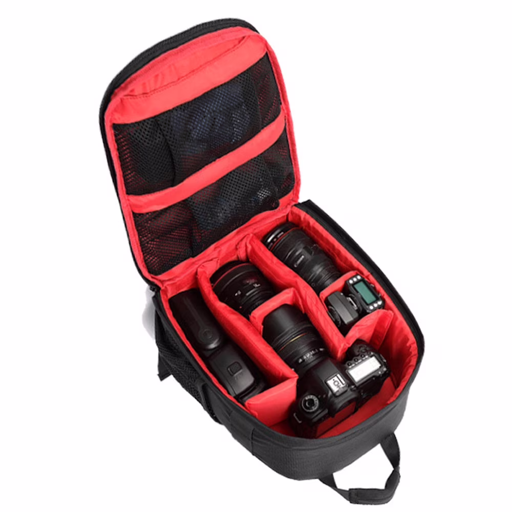 Yarino Water-resistant Camera Backpack with Adjustable Dividers - Durable DSLR Photography Bag for Travel