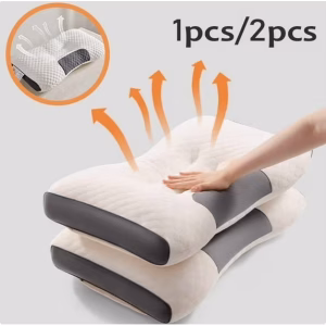 Ergonomic Pillows Set of 2,2025 Upgrading Bed Pillows for Back