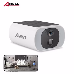 ANRAN Solar Security Cameras Wireless Outdoor, 2K WiFi Surveillance Camera for Home Security with Floodlight