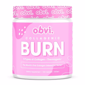 Obvi Collagenic Burn for Weight Loss, Collagen Peptides Infused Thermogenic Burner